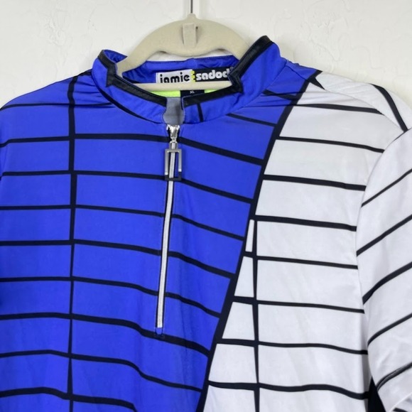 Jamie Sadock Womens Golf Athleisure 1/4 Zip Pullover Polo Shirt Striped Size XL‎ - Picture 2 of 9